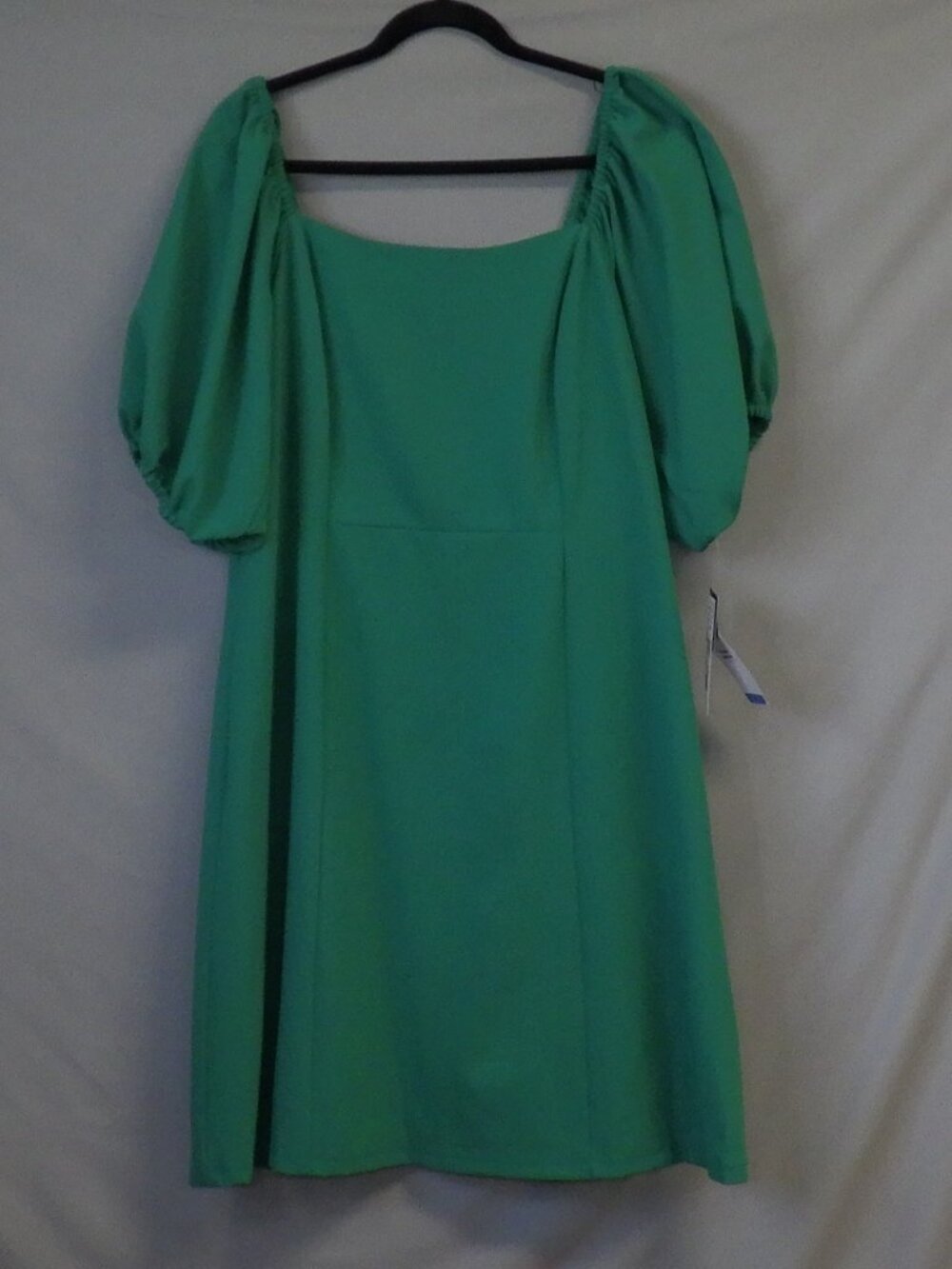 isabel & nina Short Sleeve Babydoll Midi Dress in Kelly Green NWT  A572